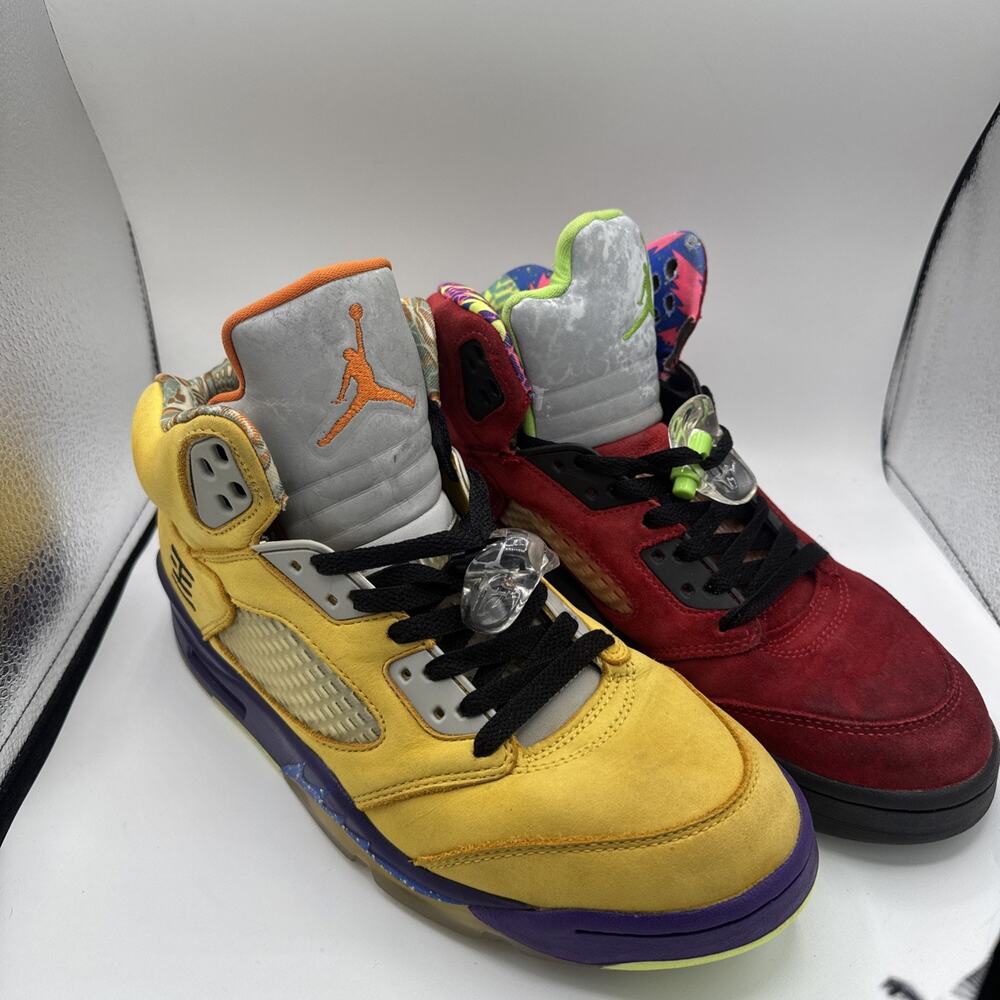Jordan Air Jordan 5 Men's High Top Suede Multicolor Colorblock Basketball